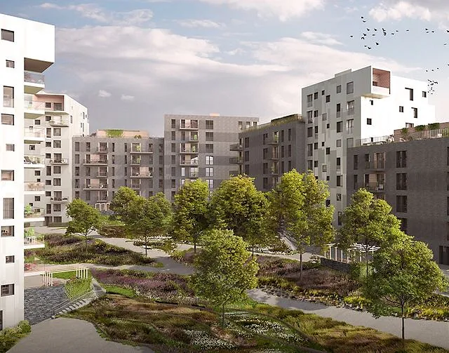 Illustrasjonsbilde over leiligheter på Røakollen