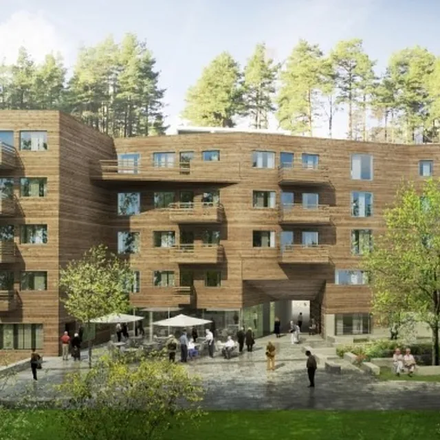 Illustrasjon over Edvard Griegsvei på Kolbotn